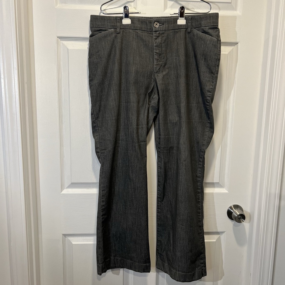 Lee Regular Fit Trouser Mid Rise Grey‎ 18 Medium Flex Motion